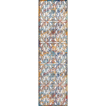 Cetara Ornate Trellis Indoor/outdoor Area Rug
